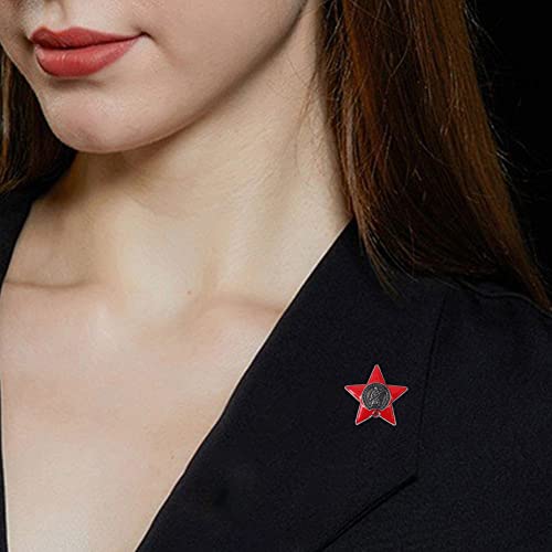 Broche De Bandera Rusa 4pcs Patriotismo Rojo Estrella Día De Solapa De Solapa De Plopa Comunista Pin Para Ropa Mochila
