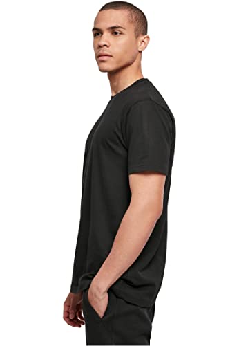 Build Your Brand Basic Round Neck T-Shirt Camiseta, Black, 4XL para Hombre