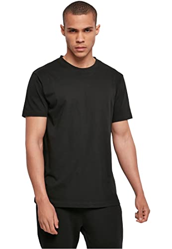 Build Your Brand Basic Round Neck T-Shirt Camiseta, Black, 4XL para Hombre