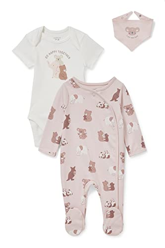 C&A Bebés niñas Set Set: 3 prendas, 1 precio blanco/rosa 56