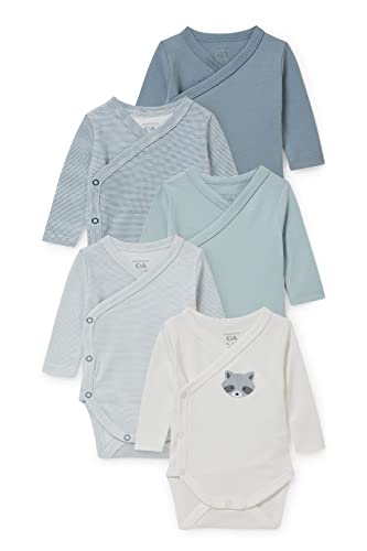 C&A Bebés niños Body Pack: 5 prendas, 1 precio azul 56