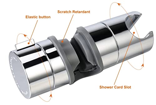 Cabezal de ducha ajustable para barra deslizante, soporte de ducha de mano universal de 20-25 mm, soporte de guía de cabeza, rotación de 360 grados para pulverizadores