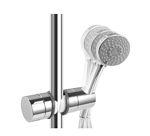 Cabezal de ducha ajustable para barra deslizante, soporte de ducha de mano universal de 20-25 mm, soporte de guía de cabeza, rotación de 360 grados para pulverizadores