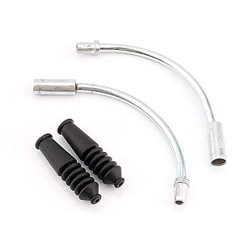 Cable de fideos de freno en V flexible para bicicleta, botas de goma para tubos de guía de cable para bicicletas de carretera y de montaña, paquete de 2