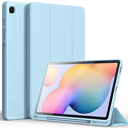 CACOE Funda Compatible con Samsung Galaxy Tab S6 Lite 10.4 pulgadas 2022/2020, Ultradelgada Carcasa Tableta, Azul
