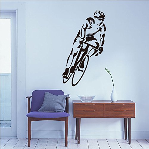 Calcomanías de pared para bicicleta, ciclismo, bricolaje, decoración del hogar, arte extraíble de vinilo mural