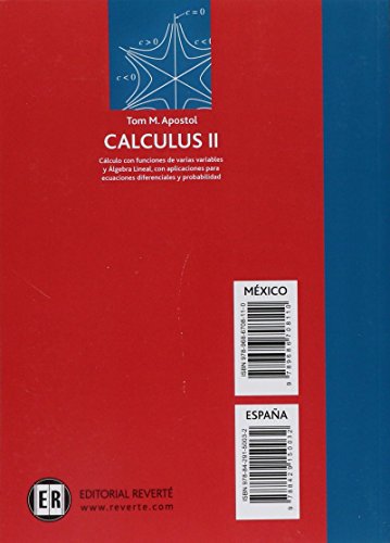 Calculus: Cálculo con Funciones de Varias Variables y Álgebra Lineal, Vol. 2 (SIN COLECCION)