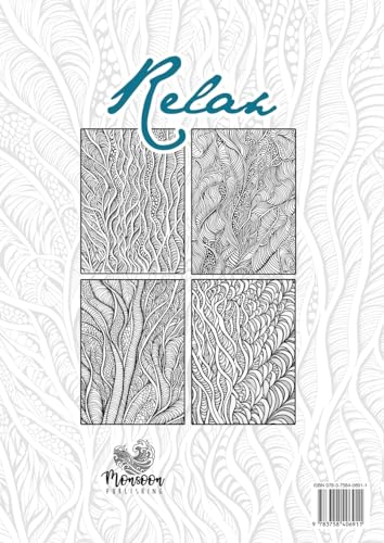 Calming Patterns Art Therapy Coloring Book Anxiety Zentangle Coloring Book for Anxiety and Stress Relief - Art Therapy Anxiety: zentangle patterns ... Book relaxation: 1 (Therapy Coloring Books)