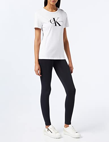 Calvin Klein Logo High Waist Legging, Negro (Black), S para Mujer