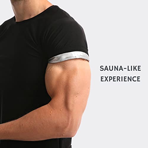 Camiseta Chaleco Sauna Top T-Shirt Suit Trajes Adelgazantes Compresion Adelgazante Sudoración Deporte Shapewear Gym Running Fitness Mangas Cortas Hombres
