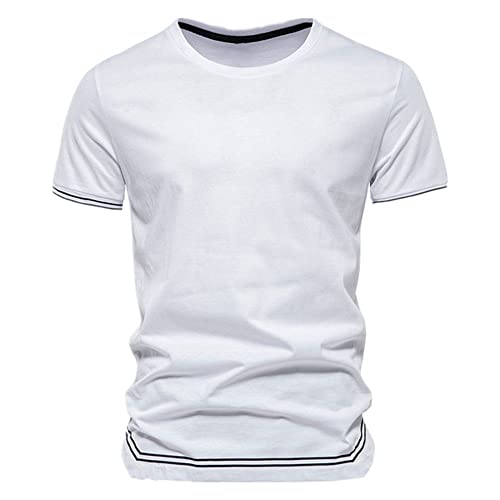 Camiseta clásica Camiseta de Manga Corta Fit Slim Casual Sport Shirts for Men Summer