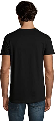Camiseta Estampada para Hombre Asiento – Seat – T-Shirt Vintage Manga Corta Regalo Original Cumpleaños Diseño Gráfico Moda Negro Profundo 3XL