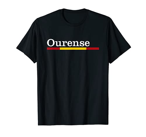 camiseta Ourense con los colores de la bandera de españa Camiseta