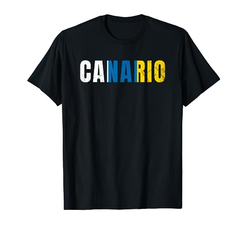 Canario Bandera Islas Canarias Tenerife Gran Canaria Camiseta