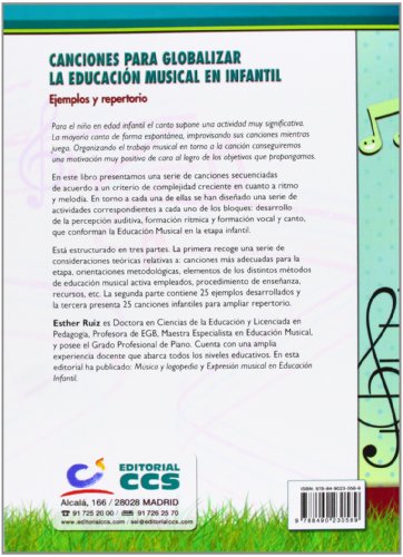 Canciones para globalizar la Educación Musical en Infantil: Ejemplos y repertorio: 10 (Pentagrama)