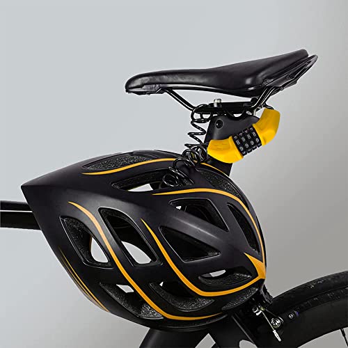 Candado Bicicleta + Brazalete Reflectante - Candado para Patinete Electrico - Candado Combinacion 4 Digitos - Candado Bicicleta Antirrobo Extensible 150cm - Candado Casco Moto