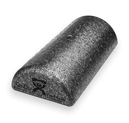 Cando - Medios Cilindros de espuma, color negro, 31 x 16 x 11 cm
