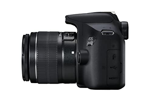 Canon EOS 2000D más EF-S 18-55mm f/3.5-5.6 III Juego de cámara SLR 24,1 MP CMOS 6000 x 4000 Pixeles Negro - Cámara digital (Full HD, Negro)