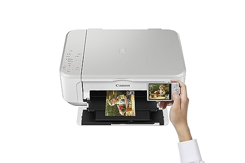Canon Pixma MG3650S Impresora Multifunción 3 en 1, Sistema de Inyección de Tinta, Impresión, Escaneo y Copia, WiFi, Impresión a Doble Cara, Cartuchos Fine, Alimentación de Papel Frontal, Blanco