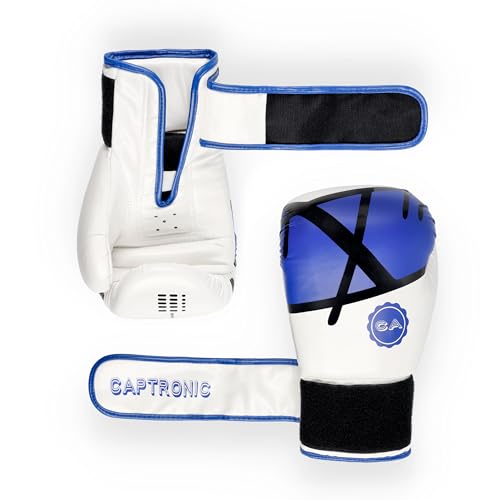 CAPTRONIC Guantes Boxeo para Hombre-Mujer-Boxing Gloves de 12 onzas- Ideal para Saco y Entrenamiento en casa