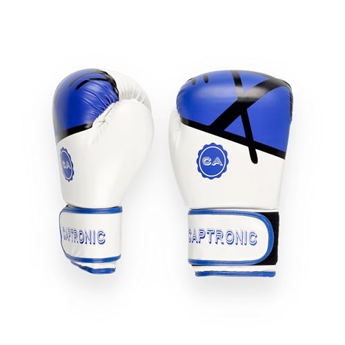 CAPTRONIC Guantes Boxeo para Hombre-Mujer-Boxing Gloves de 12 onzas- Ideal para Saco y Entrenamiento en casa