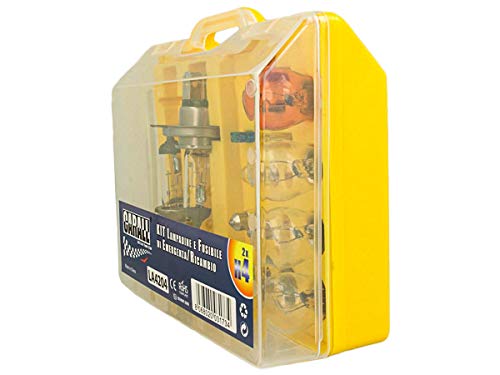 CARALL Kit bombillas de repuesto,Kits de bombillas universales,Coche Bombilla Set Con Fusibles (H4 12V60/55W X2)