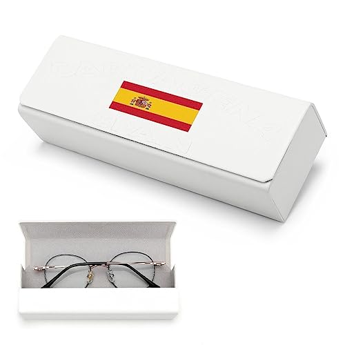 Cartagena España estuche rígido para gafas, estuche portátil de cuero de PU para hombres y mujeres, Cartagena España1, Talla única