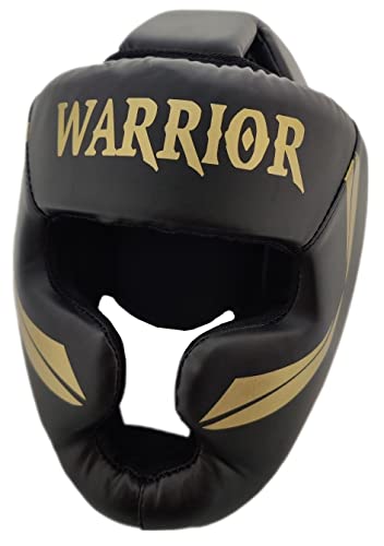 Casco de boxeo con parazigomas mma muay thai kick boxing casco sparring protección total boxeo karate boxing head guard (Small, Negro)