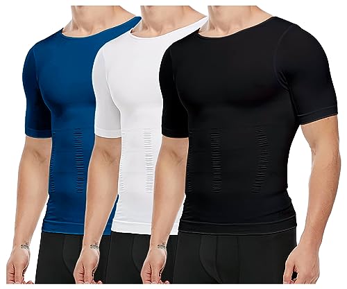 Casey Kevin Camiseta de Compresión para Hombre Camiseta de Manga Corta Secado Rápido Camisa Ropa Deportiva Body Shaper para Fitness Ejercicio Gimnasio