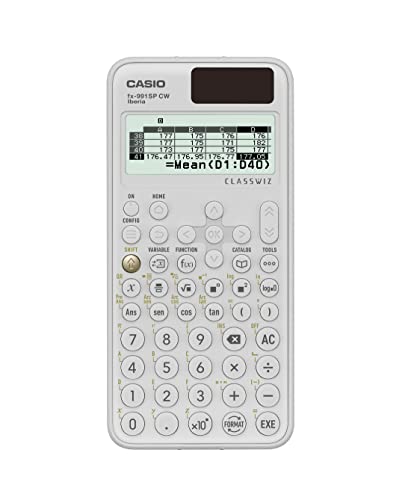 Casio FX-991SP CW - Calculadora Científica ilustrada con jugador de basquet, Recomendada para el Currículum Español y Portugués, 5 Idiomas, más de 560 Funciones, Solar, Color Blanco