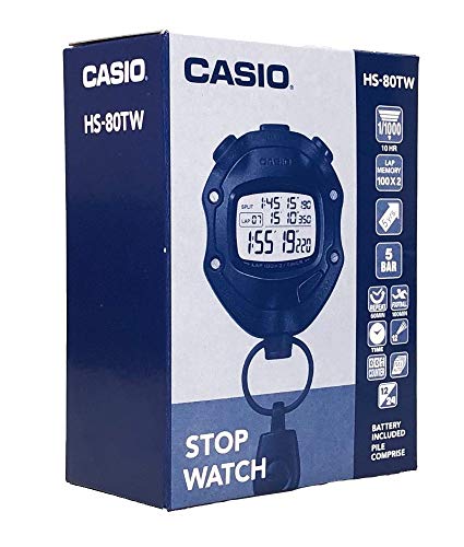 Casio Reloj Digital para Unisex de Cuarzo con Correa en Silicona HS-80TW-1EF