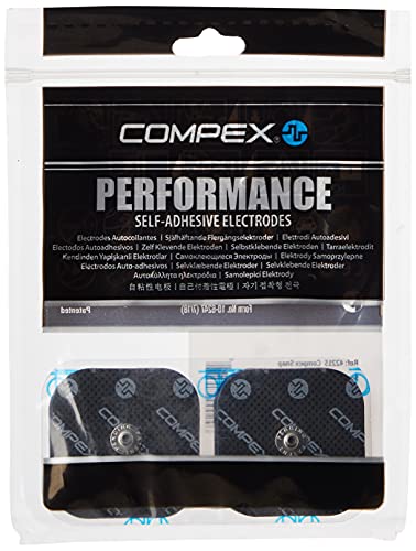 CefarCompex 6260760 - Electrodos Easysnap Performance, 5 X 5 cm, Pack de 4 + Compex Snap 5X10; Pack De 2 - Pack 2 Electrodos Easysnap Performance 5X10 Cm 2 Snap