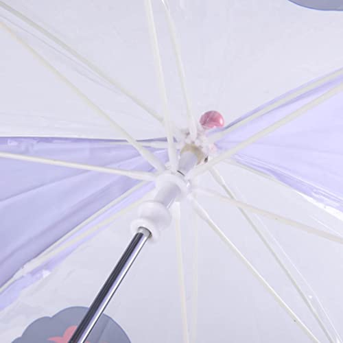 CERDÁ LIFE'S LITTLE MOMENTS - Paraguas Transparente Niña de Princesas Disney - Apertura Manual con Mecanismo Antiviento y Proteccion en las Varillas - Licencia Oficial Disney, Lila, único, 2400000659