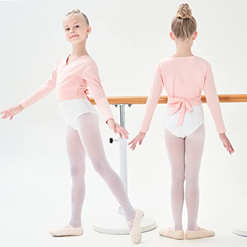 Chaqueta para Ballet Danza Algodón Cardigan Manga Larga para niños niñas Mujeres