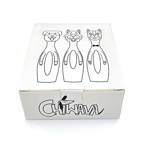 Chiwava Paquete de 3 5.7" Juguete de Latex para Perros Pequeños y Divertidos de Juego Interactivo