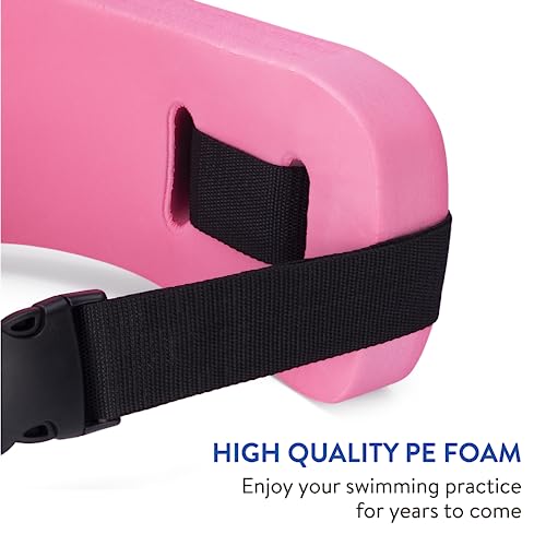 Cinturón de natación EVEREST FITNESS en Rosa - Cinturón de Aqua Jogging - Cinturón de natación para Adultos - Accesorios de Aquafitness - Cinturón de Aquajogging para Hombres y Mujeres