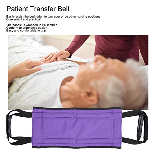 Cinturón móvil de transferencia de pacientes, cinturón de enfermería de elevación para ancianos con mango Herramienta auxiliar para personas mayores, pediátrico, ancianos, discapacitados