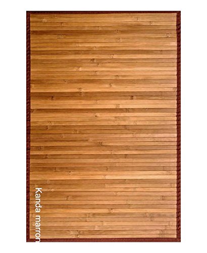 CLARA VIDAL Bertha Hogar - Alfombra Bambú Kanda, 120x180 cm, marrón