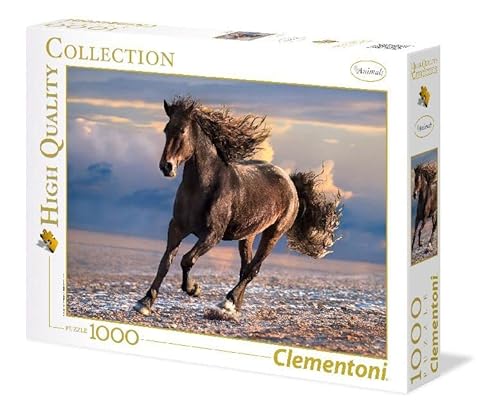 Clementoni - Puzzle 1000 piezas animales, Caballo Libre, Puzzle adulto (39420)