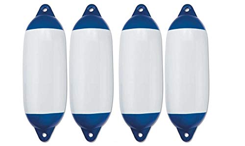 CLICSON Clickson® - Kit de 4 Guardabarros hinchables para embarcaciones. Dimensiones: 120 x 450 mm.