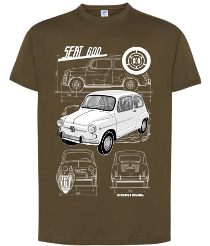 CMSLT Camiseta Premium 600, Camiseta 600, Coche 600, vehículo clásico