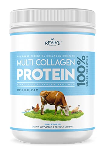 Colágeno en Polvo 400g | Multi Collagen Peptides | Tipos I, II, III, V y X - de Bovinos Alimentados con Pasto, Peces Silvestres, Caldo de Huesos.