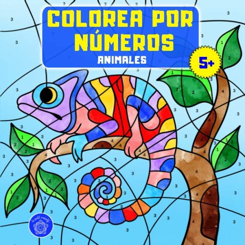 Colorea por números: Libro de colorear animales para niños a partir de 5 años + bono: mandalas de animales