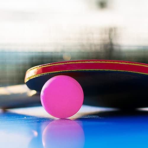 com-four® Pelotas de Tenis de Mesa 24x, Pelotas de Tenis de Mesa de Colores de tamaño estándar, Pelotas de Juego para Ping-Pong y Beer-Pong, Pelotas de Entrenamiento de 40 mm (Multicolor)