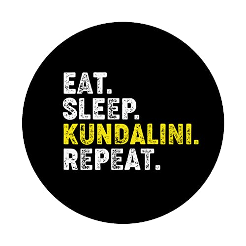 Comer el sueño Kundalini Yoga Repetición! Frase divertida de yoga Kundalini PopSockets PopGrip Intercambiable