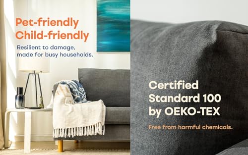 Comfort Works Funda Personalizada para sofá de Dos plazas Karlstad, Funda de Repuesto para sofá de 2 plazas IKEA Karlstad (Asiento de Dos plazas - Gris Tweed)