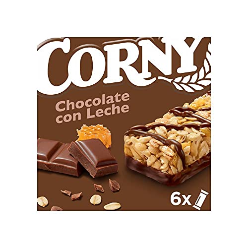 Corny - Barritas de Cereales con Chocolate con Leche. 10 estuches con 6 barritas 10x(6x25g)