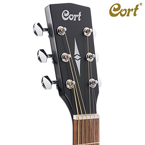 CORT AD810 guitarra acústica de satén de color negro guitarra Folk