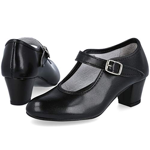 Creaciones PASOS DE BAILE 15 Zapatos Flamenca - Sintético para: Mujer Color: Negro Talla: 38