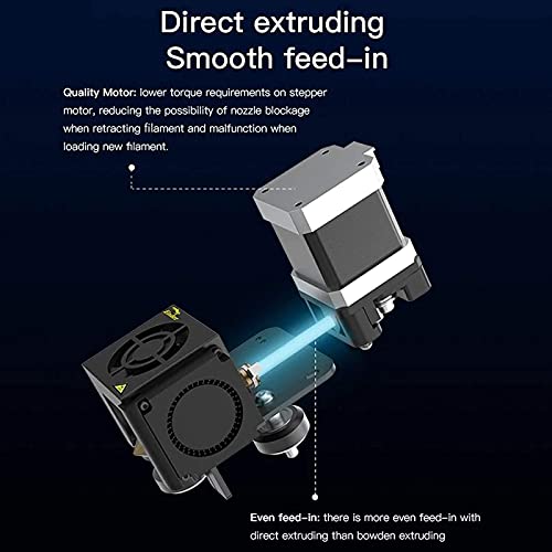 Creality Upgraded Direct Extruder Kit for Ender 3, Ender 3 Pro, Ender 3 V2, Comes with 42-40 Stepper Motor, 1.75mm Direct Drive Extruder, Fan and Cables Support Flexible Filament